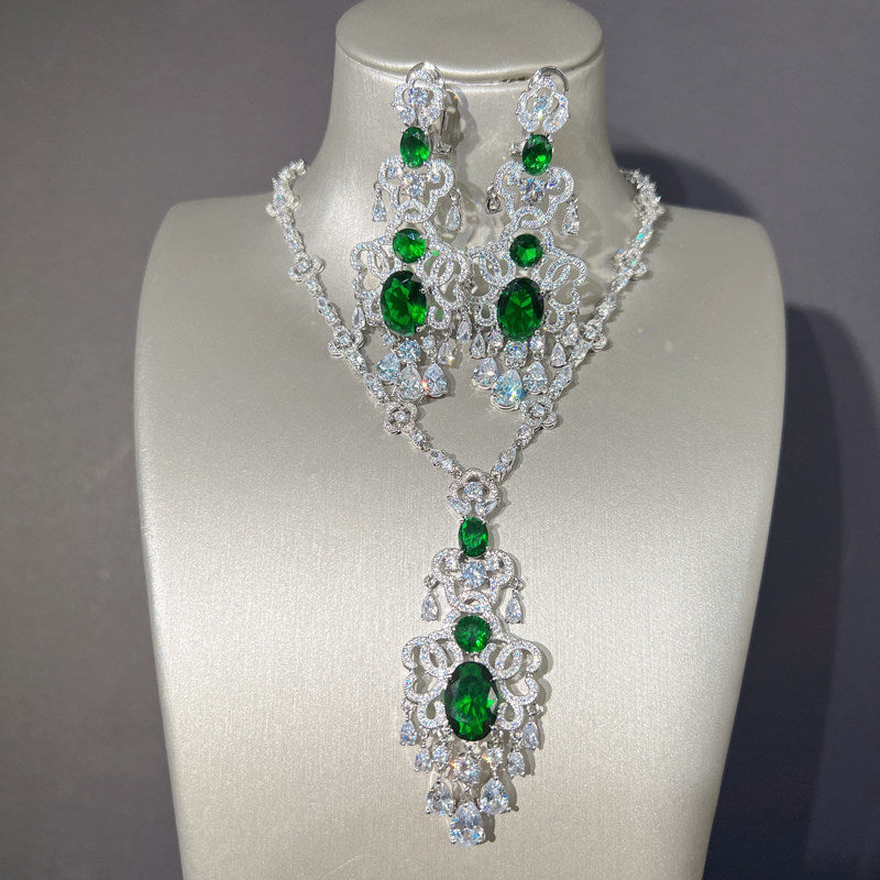 Dreamy Vow LE107 Green jewelry set, view 2