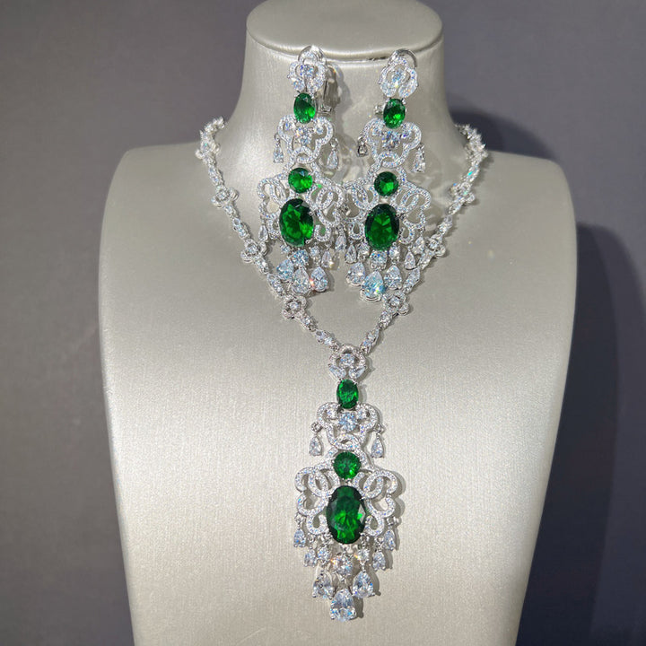 Dreamy Vow LE107 Green jewelry set, view 2