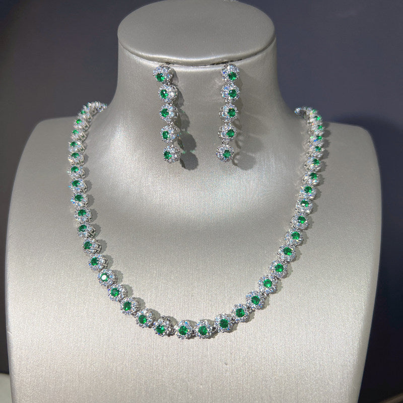 Dreamy Vow LE112 Green jewelry set, view 2