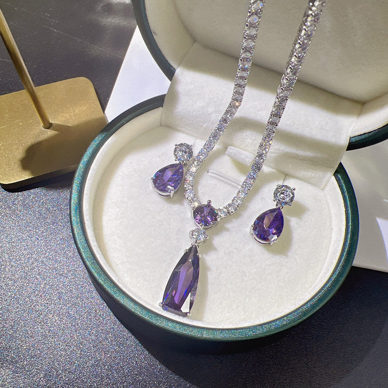 Dreamy Vow LE115 Purple jewelry set, view 3