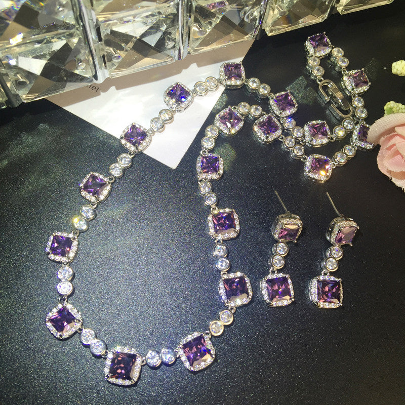 Dreamy Vow LE116 Purple jewelry set, view 3
