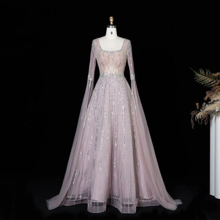 Dreamy Vow SS065 pink sequin evening dress bodice detail