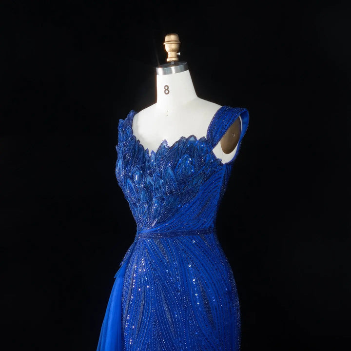 Dreamy Vow SS106 royal blue beaded bodice side detail
