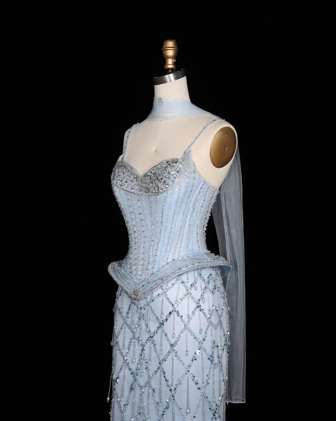 Dreamy Vow SS118 crystal beaded sweetheart corset evening gown