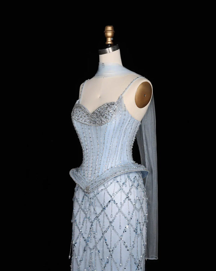 Dreamy Vow SS118 crystal beaded sweetheart corset evening gown