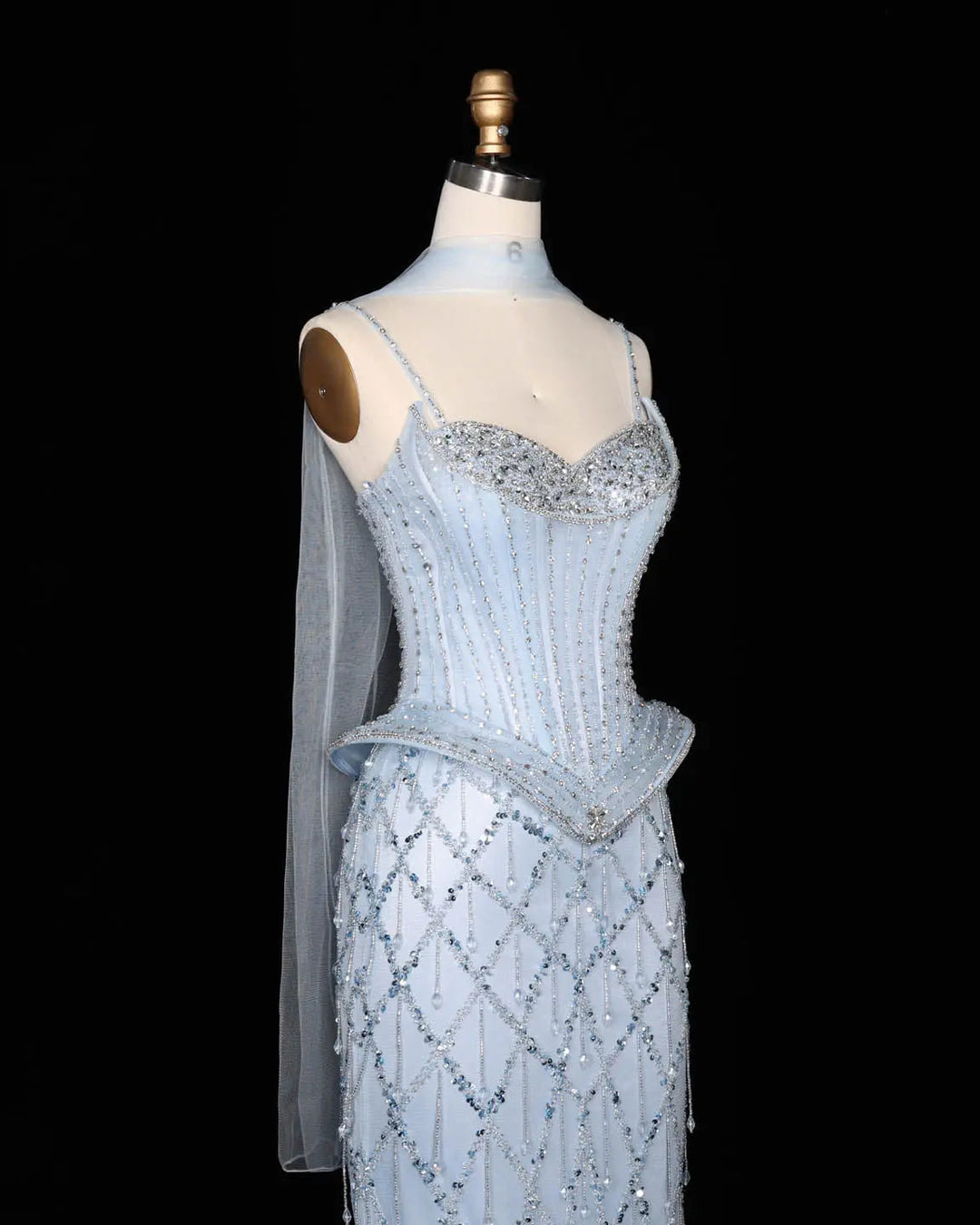 Dreamy Vow SS118 crystal beaded sweetheart corset evening gown