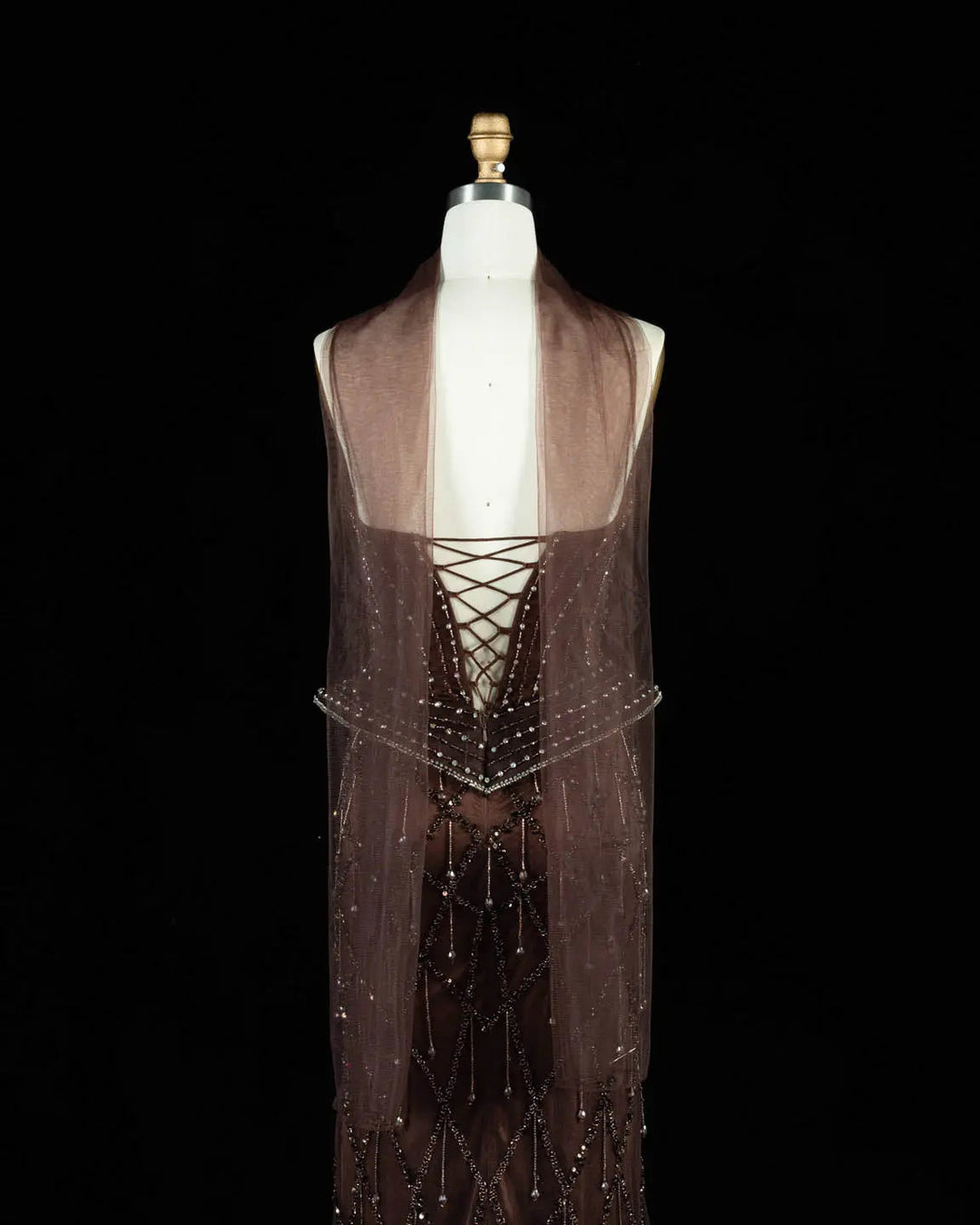 Dreamy Vow SS118 crystal beaded sweetheart corset column evening gown