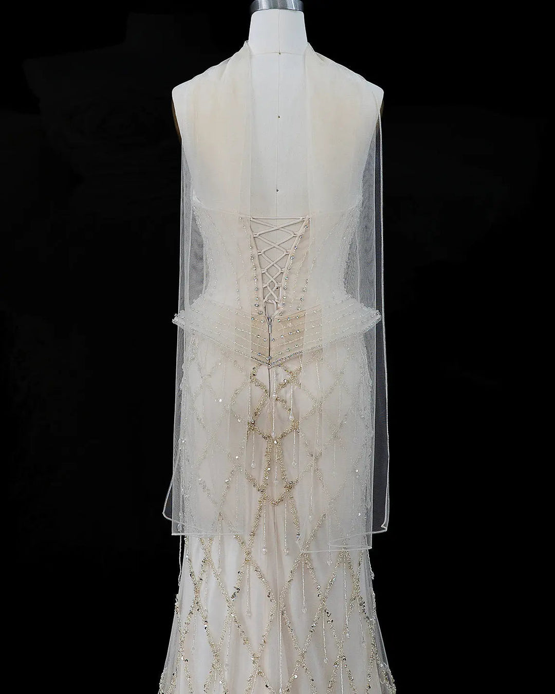 Dreamy Vow SS118 crystal beaded sweetheart corset column evening gown