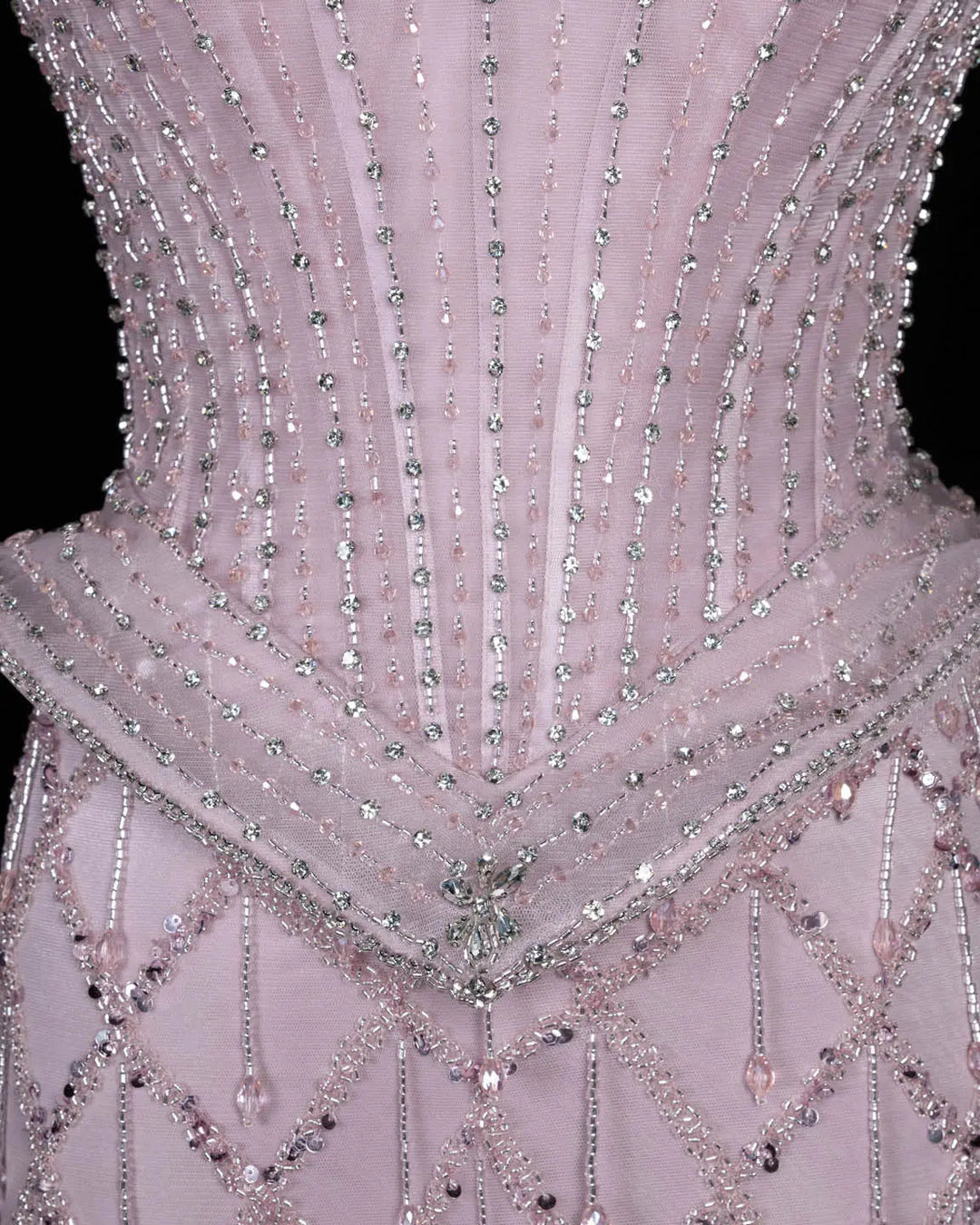 Dreamy Vow SS118 crystal beaded sweetheart corset column evening gown