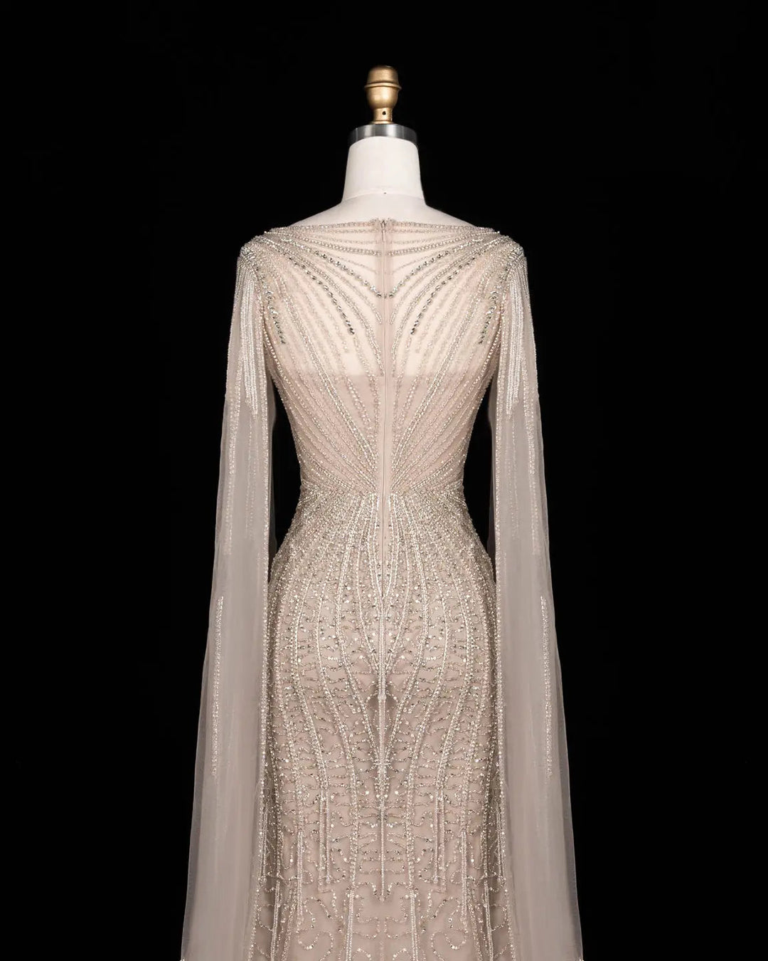 Dreamy Vow SS151 Champagne beaded evening gown, additional view 05