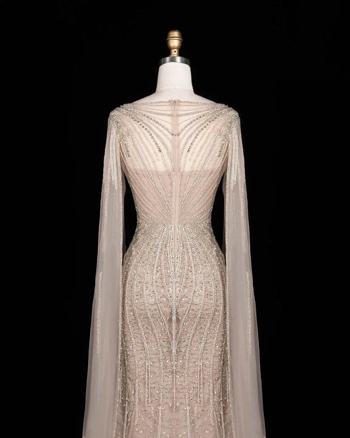 Dreamy Vow SS151 Champagne beaded evening gown, additional view 05