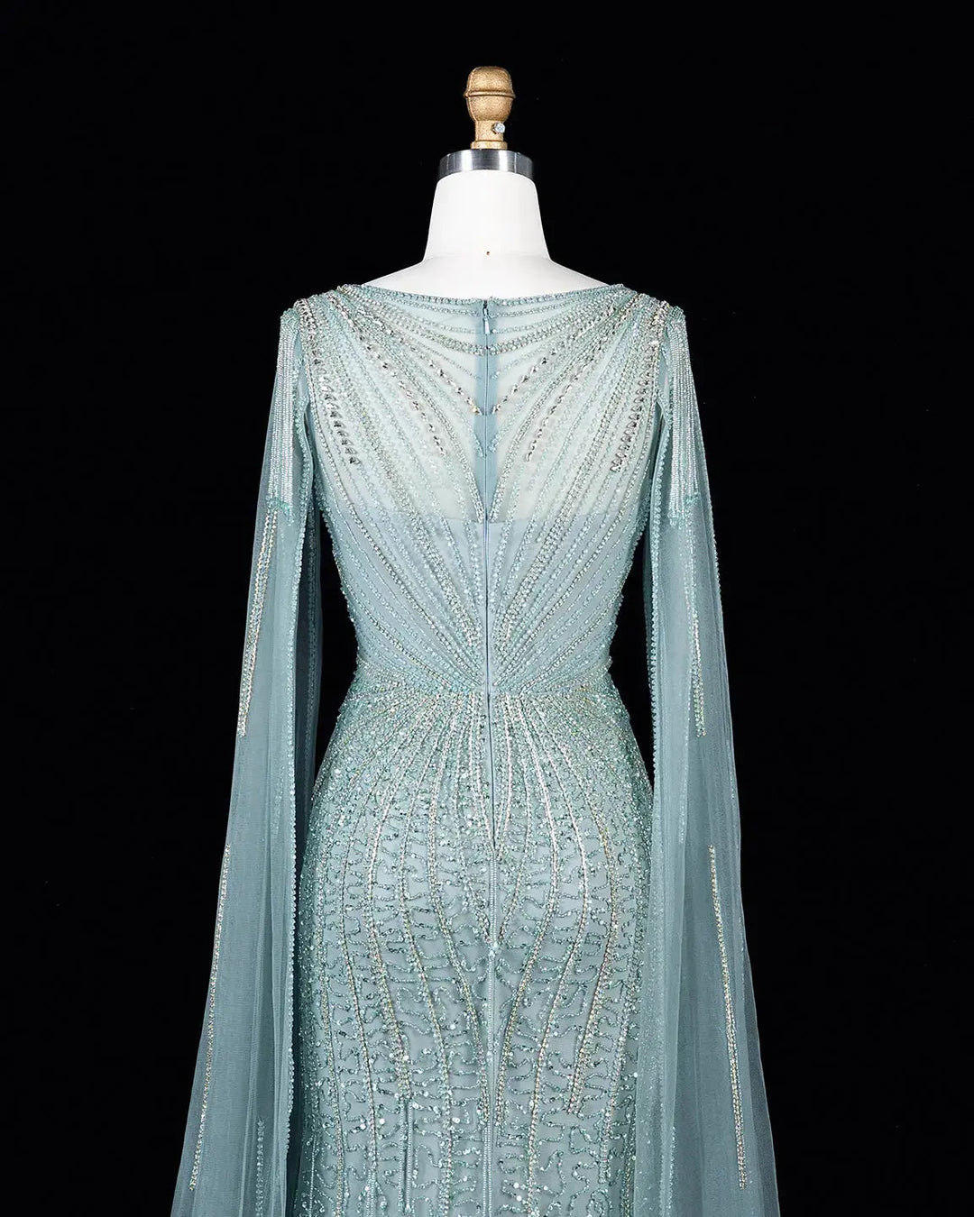Dreamy Vow SS151 Green beaded evening gown, additional view 09