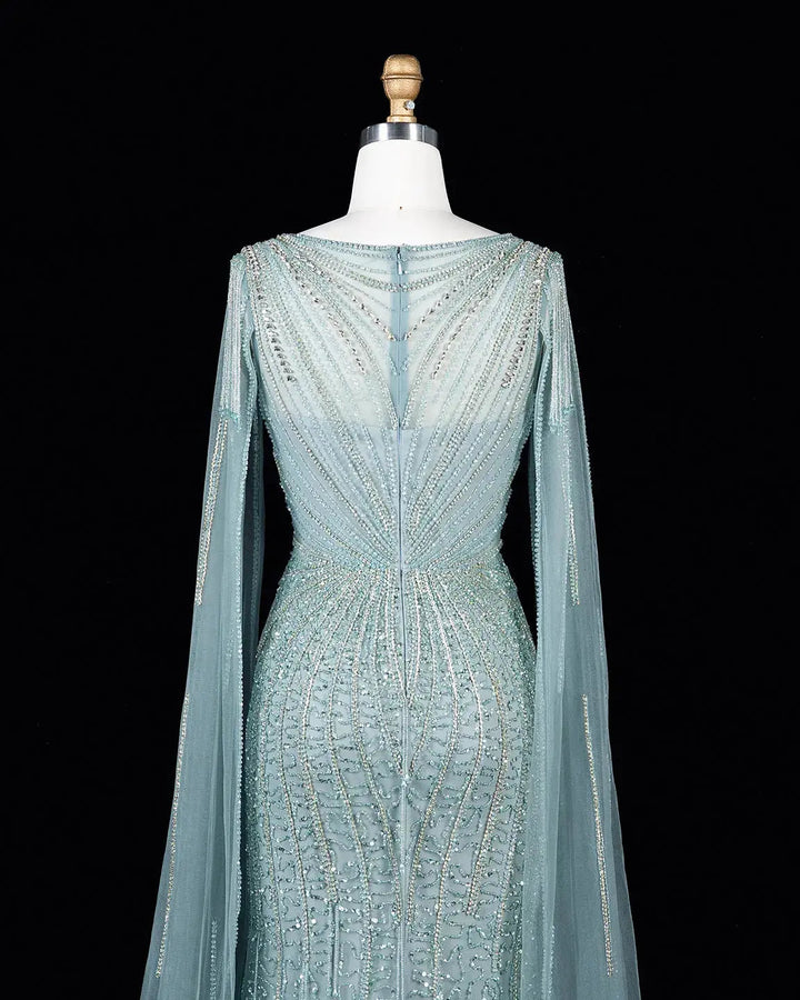 Dreamy Vow SS151 Green beaded evening gown, additional view 09