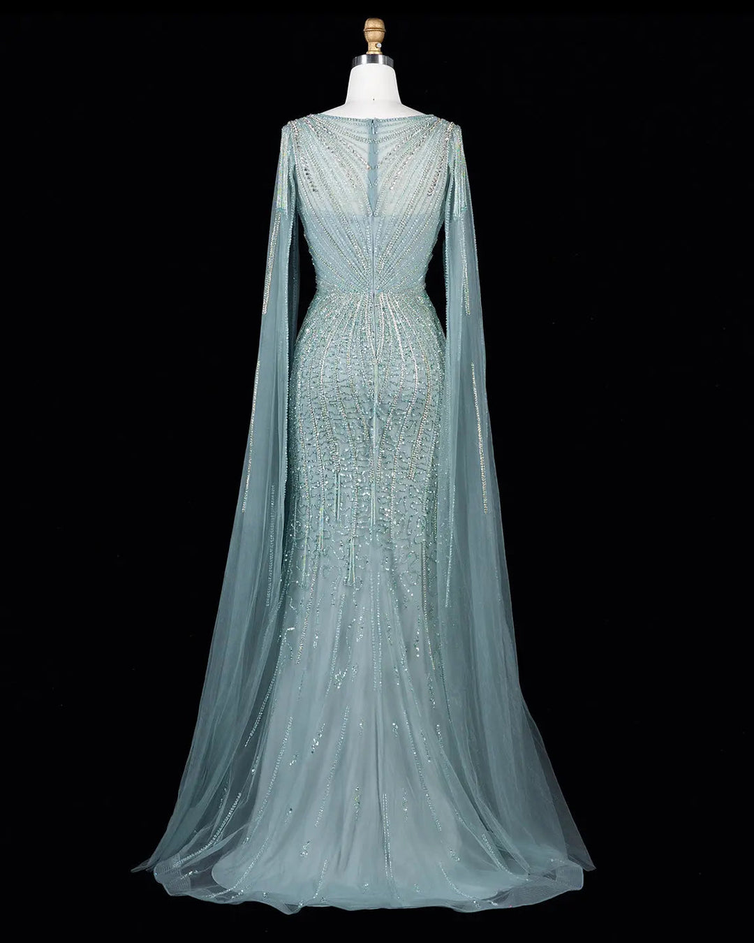 Dreamy Vow SS151 Green beaded evening gown, additional view 10