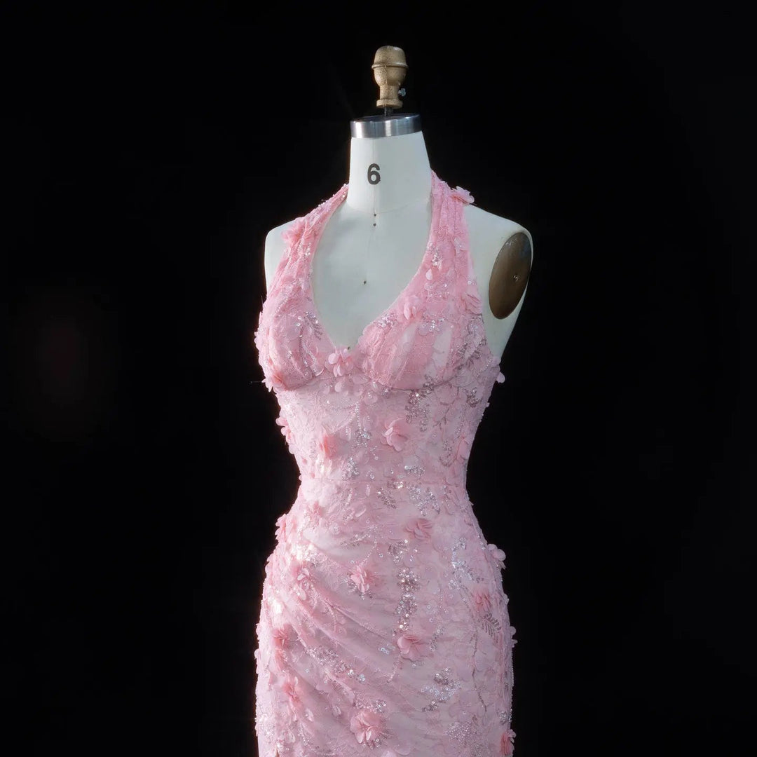 Dreamy Vow SS603 pink back zipper bodice detail