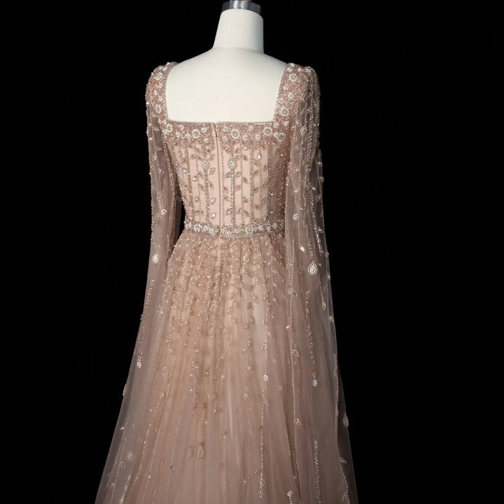 Pink Dubai Evening Dresses for Wedding Party SS494