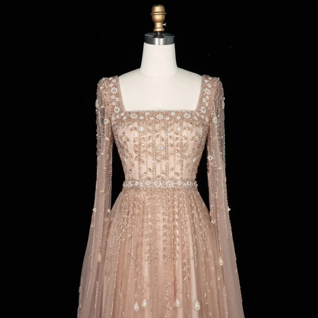 Pink Dubai Evening Dresses for Wedding Party SS494, Pink / 14