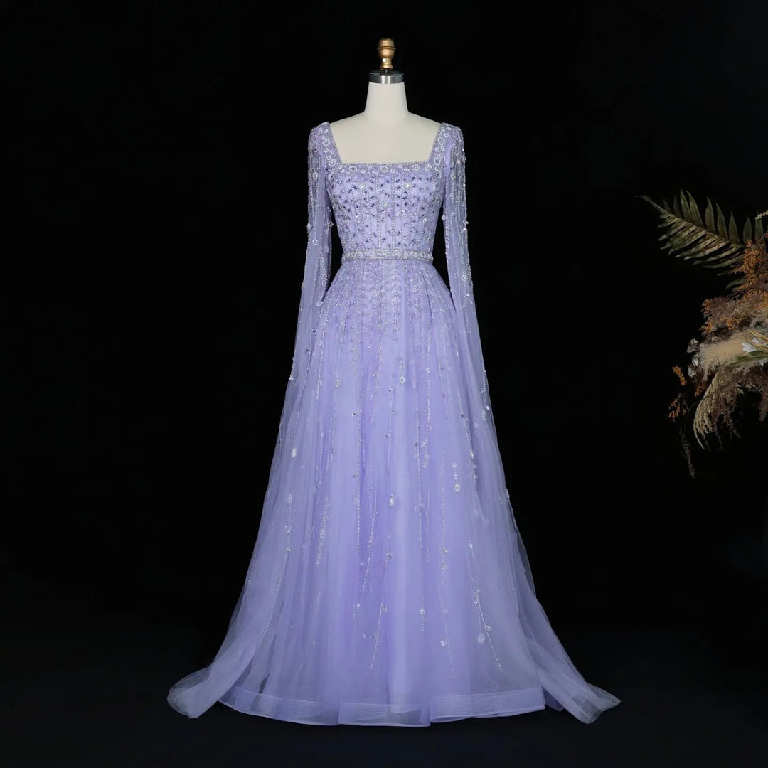 Pink Dubai Evening Dresses for Wedding Party SS494