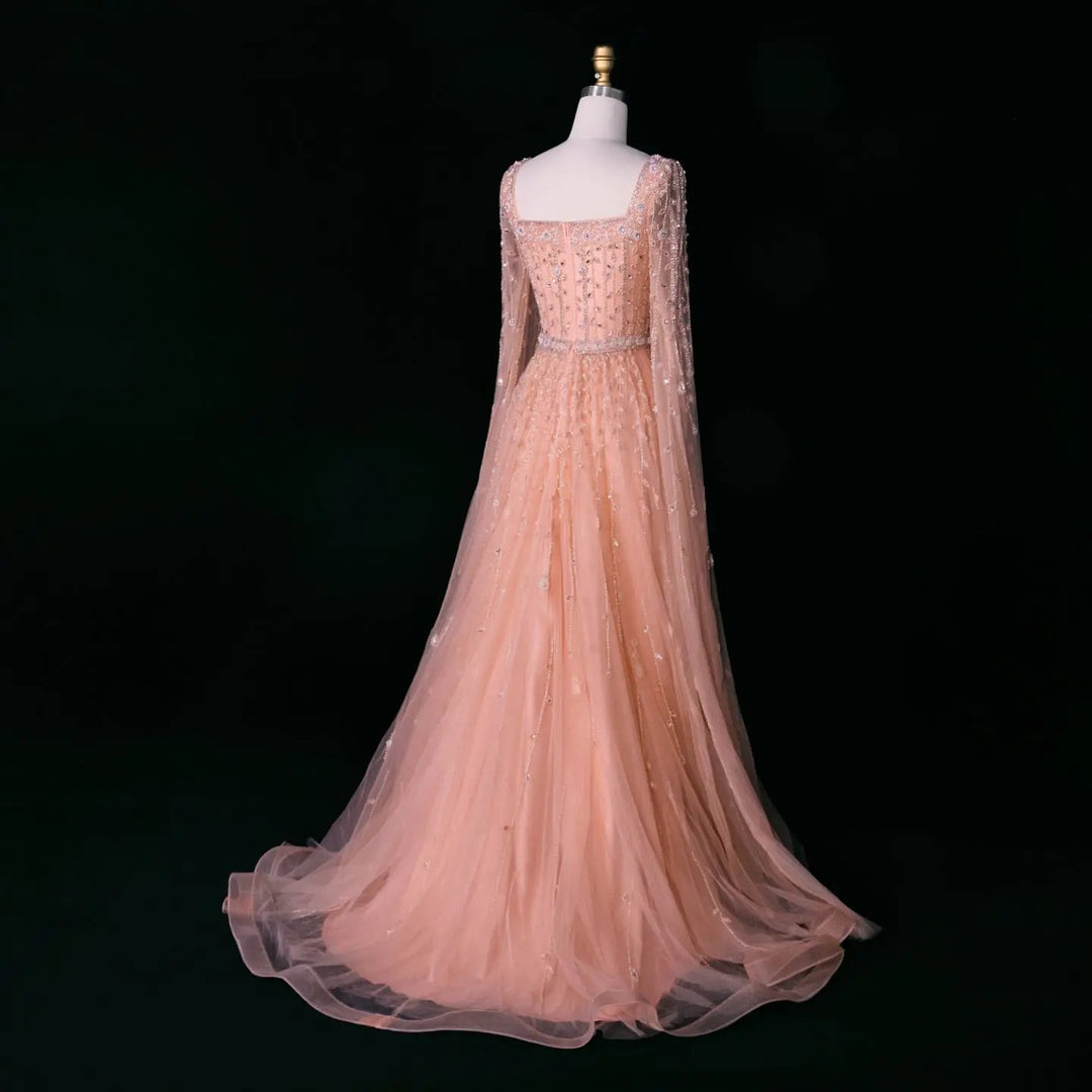 Pink Dubai Evening Dresses for Wedding Party SS494