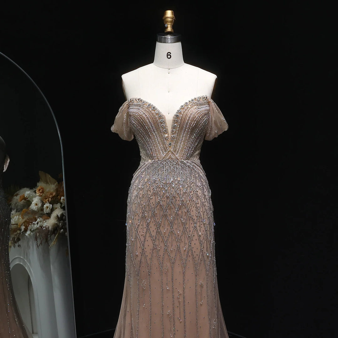 golden globes 2025 best worst dressed Dusty Pink Formal Dresses Backless Bead Prom Dress main image 0