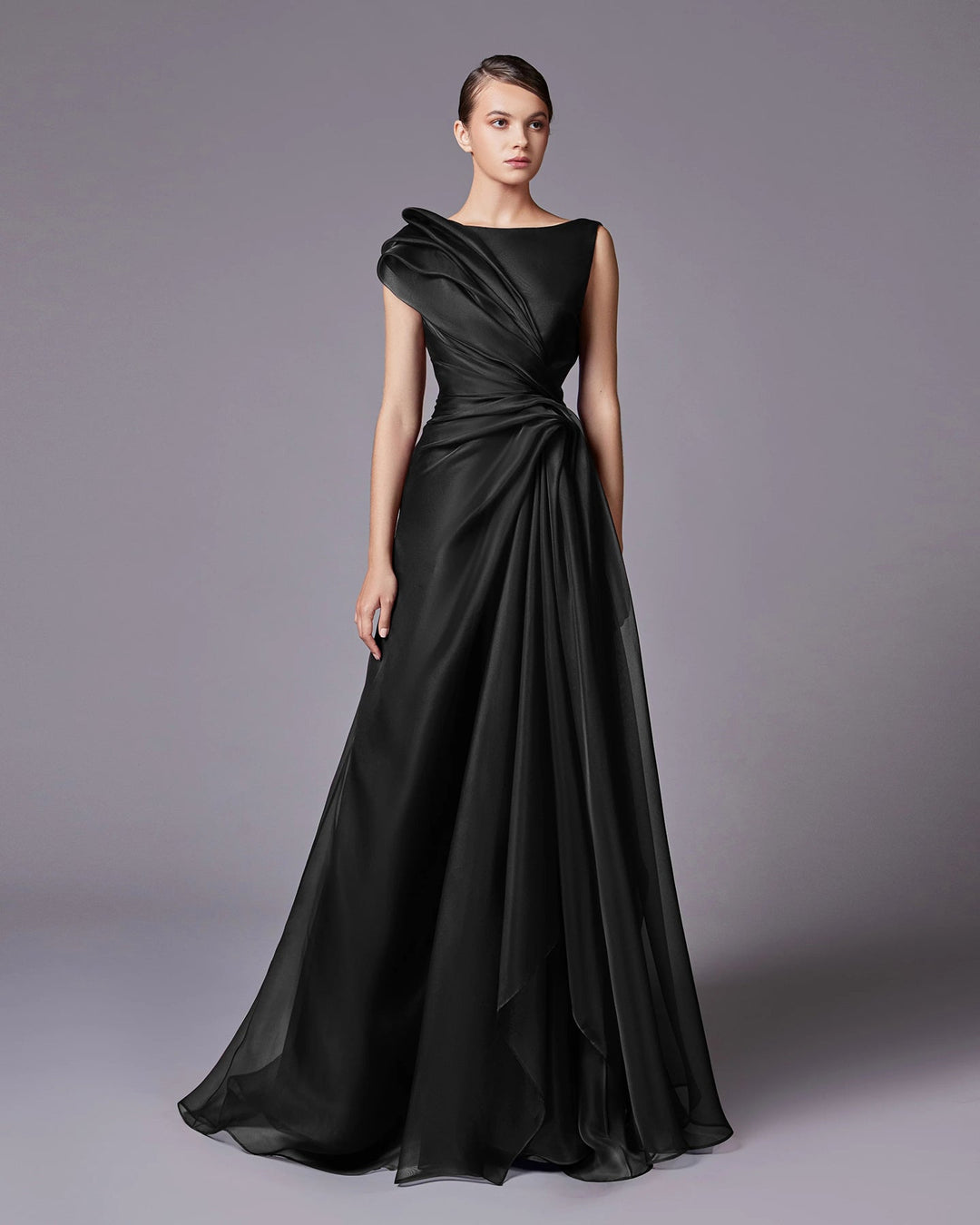 Elegant Burgundy A-Line Evening Dress SF083 DreamyVow Elegant Burgundy A-Line Evening Dress SF083 DreamyVow