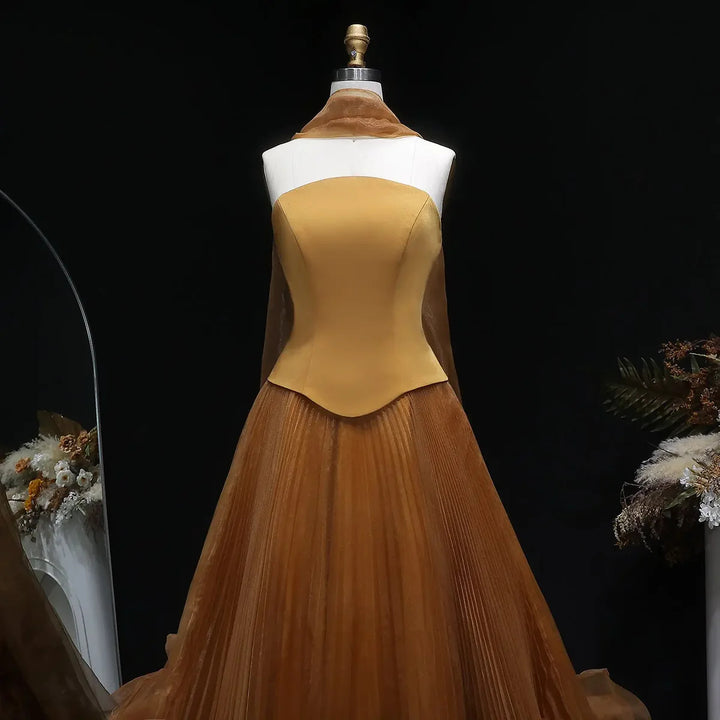 Elegant Green Strapless 3D Flowers Evening Dress SF300-DreamyVow