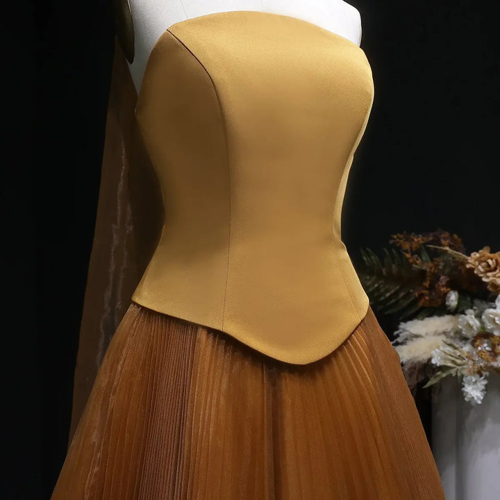 Elegant Green Strapless 3D Flowers Evening Dress SF300-DreamyVow
