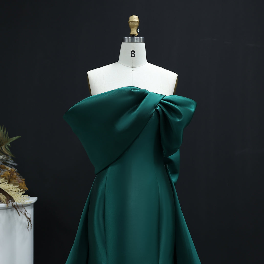 Elegant Off Shoulder Lilac Evening Dress With Overskirt SS400 Lilac / 14