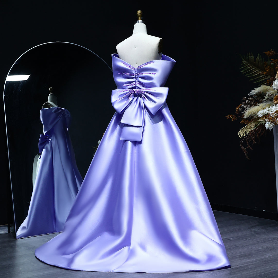 Elegant Off Shoulder Lilac Evening Dress with Overskirt SS400 Green / 12 Elegant Off Shoulder Lilac Evening Dress with Overskirt SS400 Green / 12