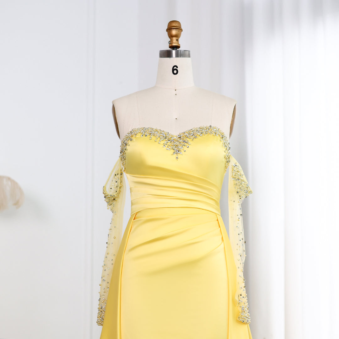white christmas dresses Yellow Halter Neck Satin Maxi Dress Backless Formal Gown | Long Wedding  Guest & Prom Dress in Lemon Watercolor Print main image 1