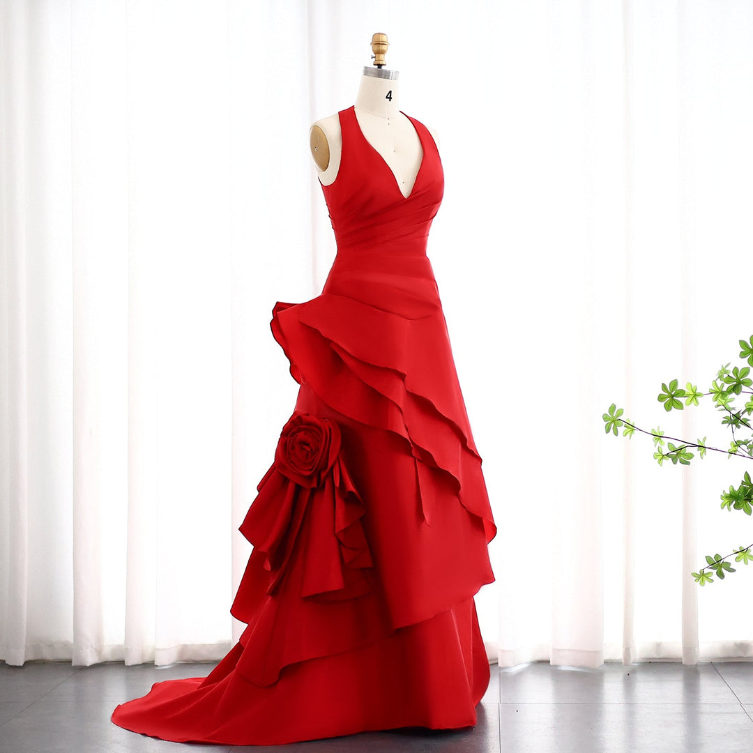wine red mermaid dress Wine Red Satin Mermaid Chic Sweetheart Prom Dress, Wine Red Satin Long Formaldressy