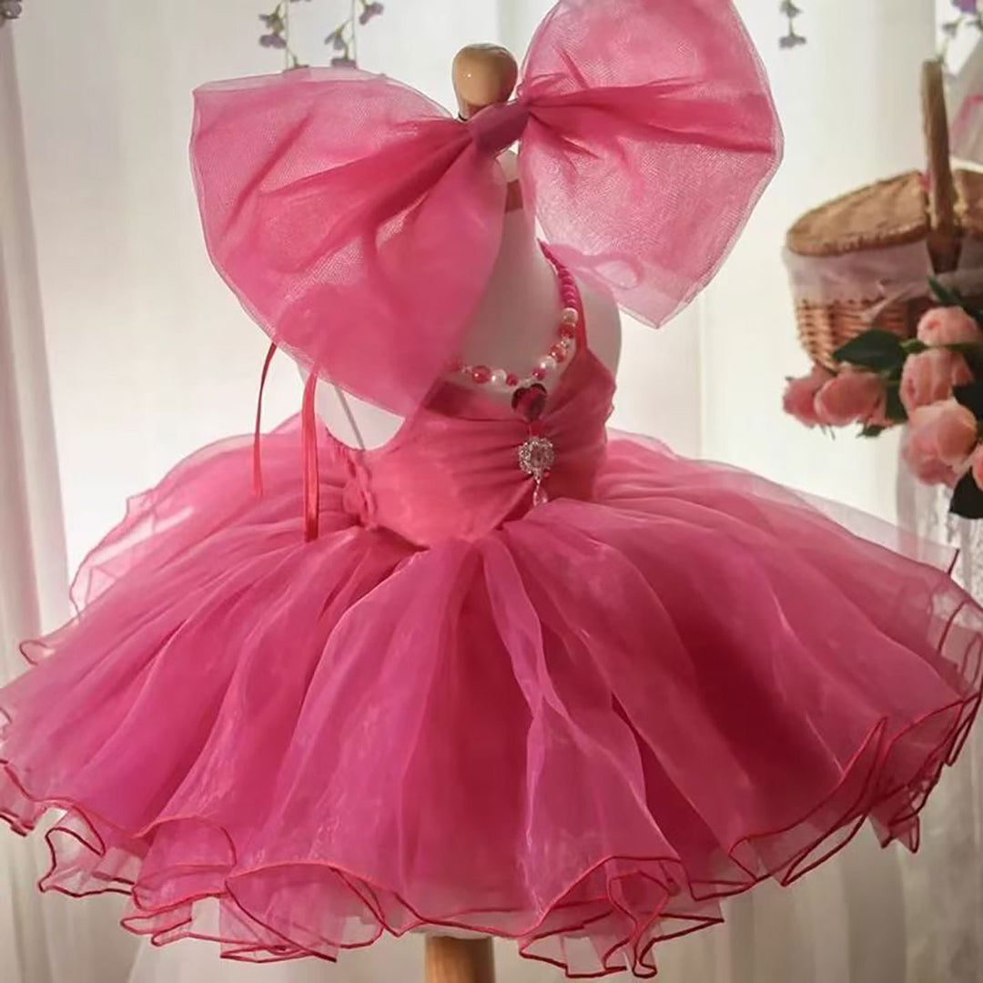 Fuchsia Flower Girl Dress Birthday Party Wedding Pageant D116
