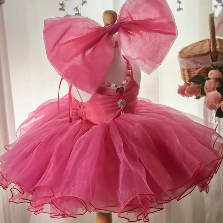 Fuchsia Flower Girl Dress Birthday Party Wedding Pageant D116