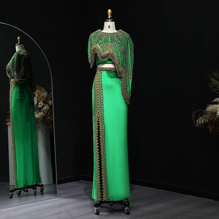 Luxury Arabic Black and Gold Evening Dresses Women Wedding Party SS367