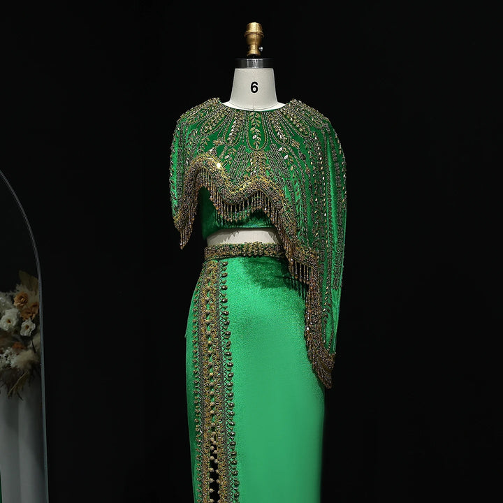 Luxury Arabic Black and Gold Evening Dresses Women Wedding Party SS367