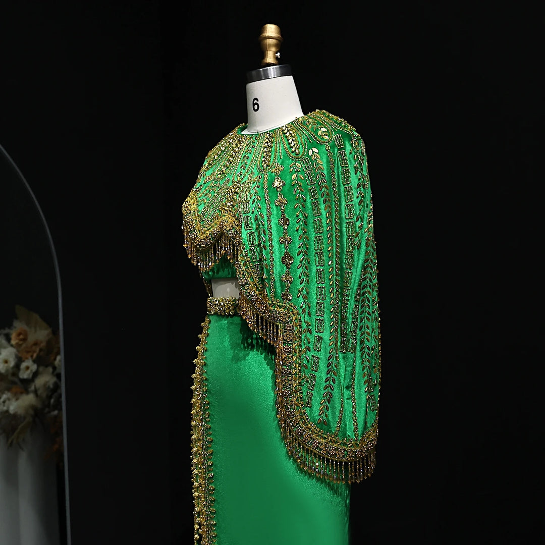 Luxury Arabic Black and Gold Evening Dresses Women Wedding Party SS367