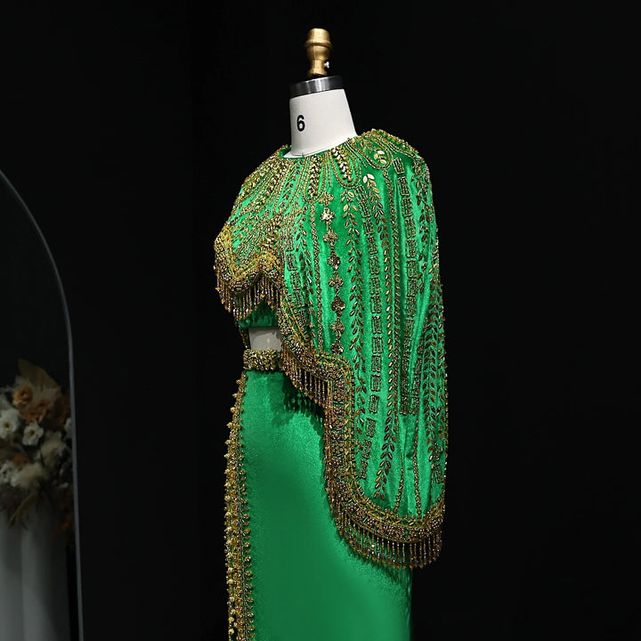 Luxury Arabic Black and Gold Evening Dresses Women Wedding Party SS367