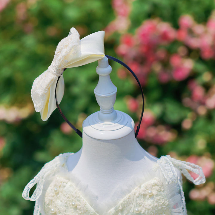 Vintage Champagne Flower Girl Dress with Floral Embroidery Toddler Girls Fluffy Tulle Wedding Ball Gown J912