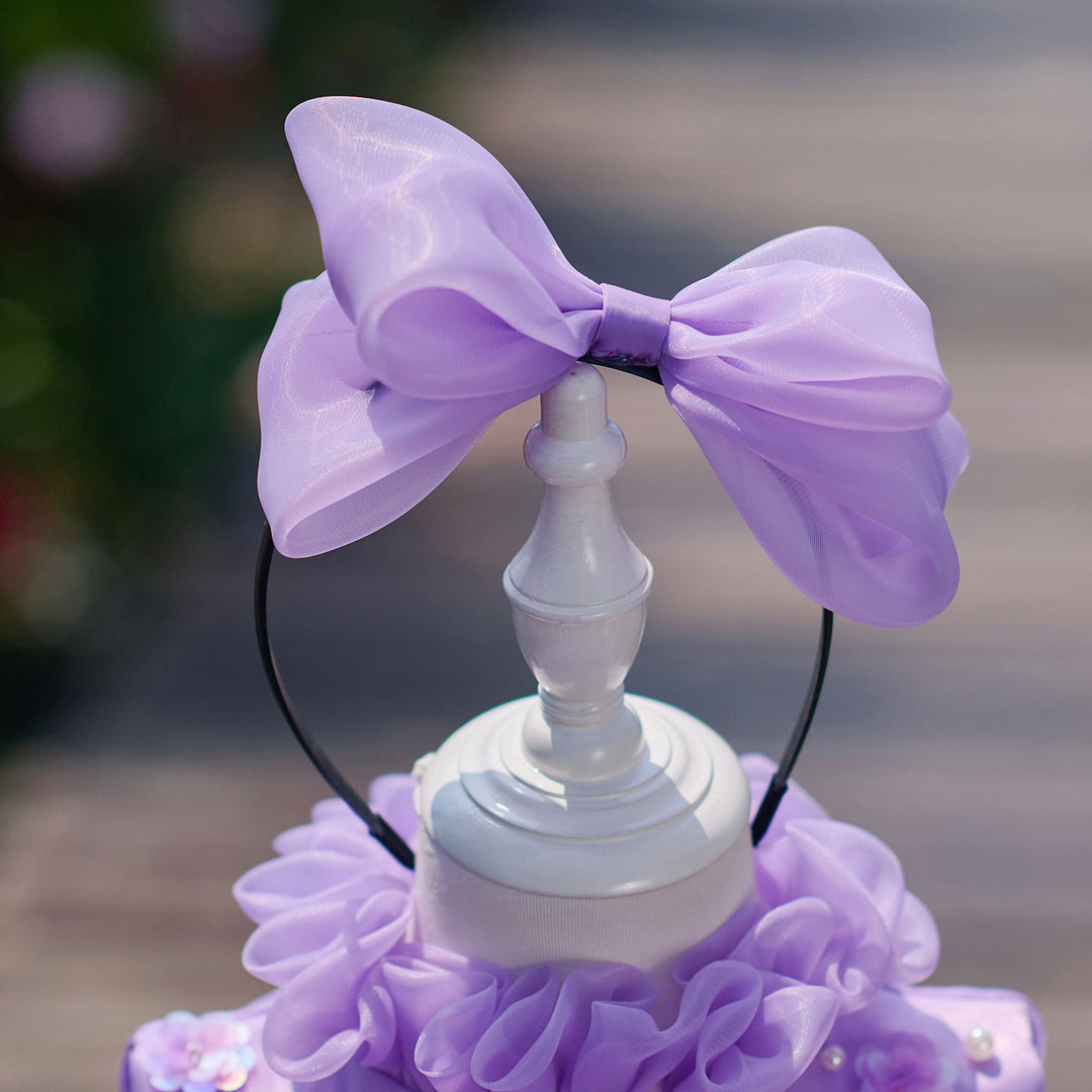 Flower Girl Dress with Pearl Necklin Fluffy Tiered Ruffle Tulle Birthday Pageant Gown D358