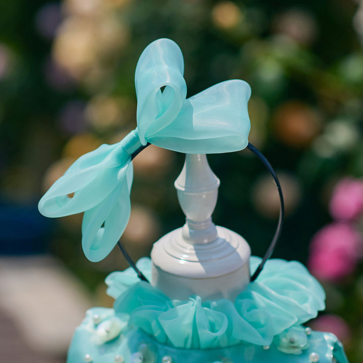 Flower Girl Dress with Pearl Necklin Fluffy Tiered Ruffle Tulle Birthday Pageant Gown D358