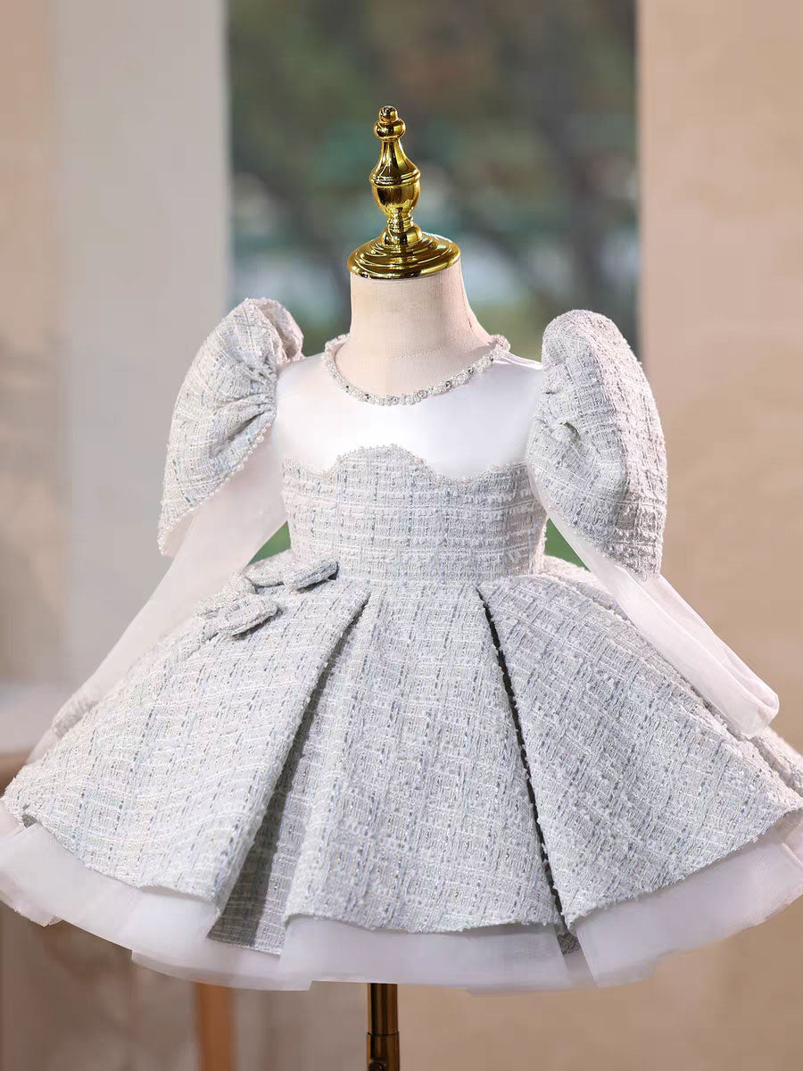 Elegant Long Sleeve Princess Dress for Birthday Wedding Party D208