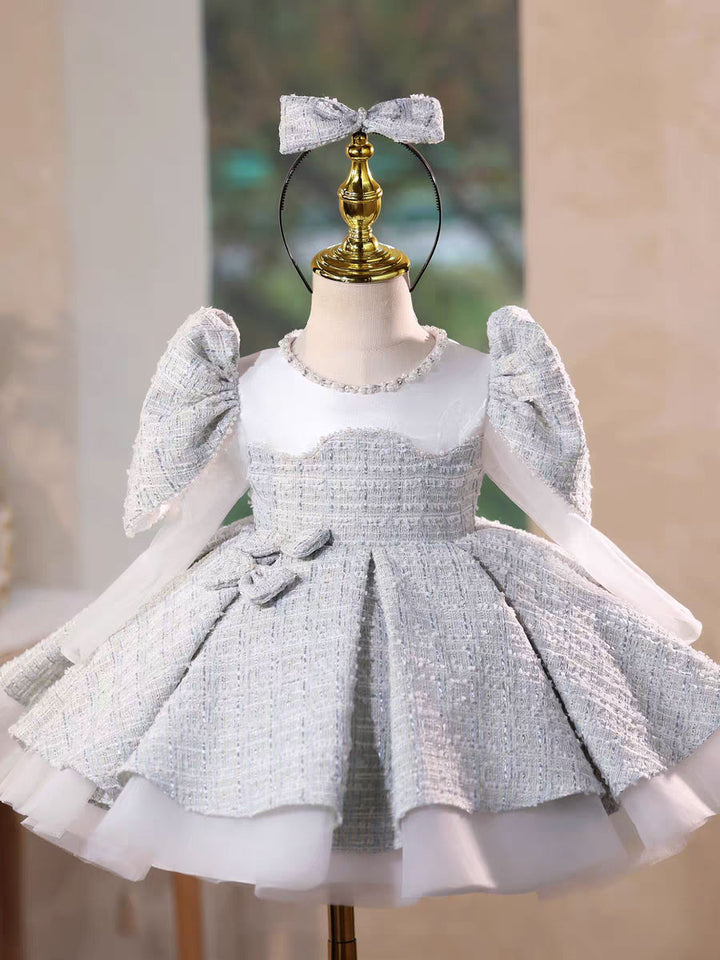 Elegant Long Sleeve Princess Dress for Birthday Wedding Party D208