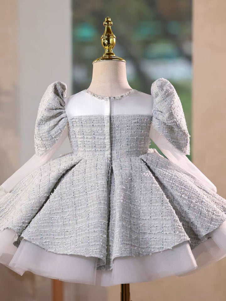 Elegant Long Sleeve Princess Dress for Birthday Wedding Party D208