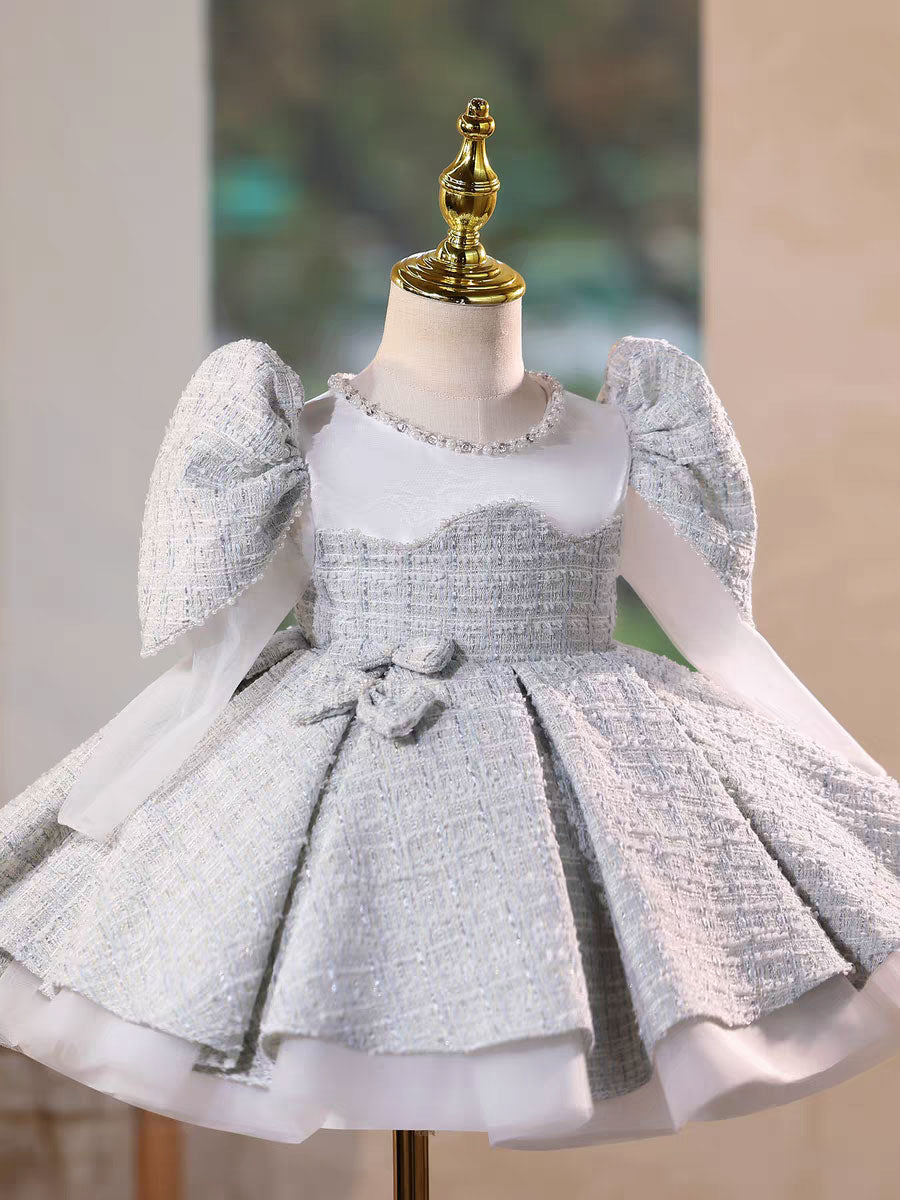 Elegant Long Sleeve Princess Dress for Birthday Wedding Party D208