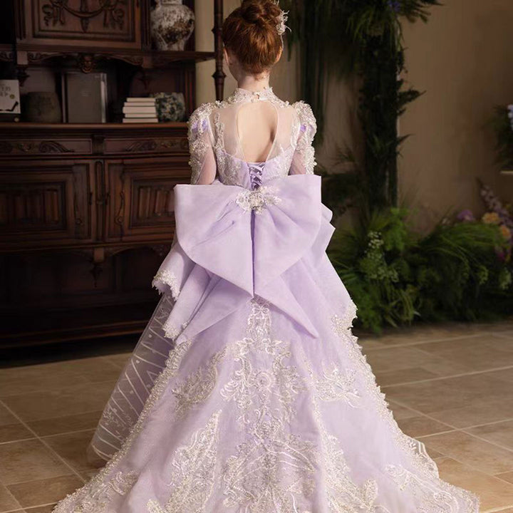 Luxury Crystal Princess Girl Dress for Birthday Pageant Party J123