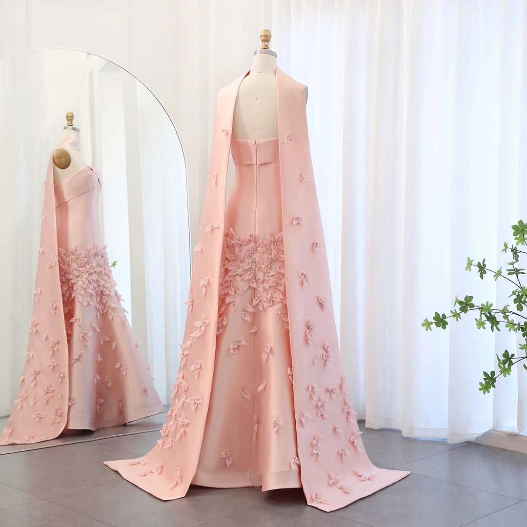 Elegant Gold Mermaid Arabic Luxury Evening Dress DreamyVow Elegant Gold Mermaid Arabic Luxury Evening Dress DreamyVow