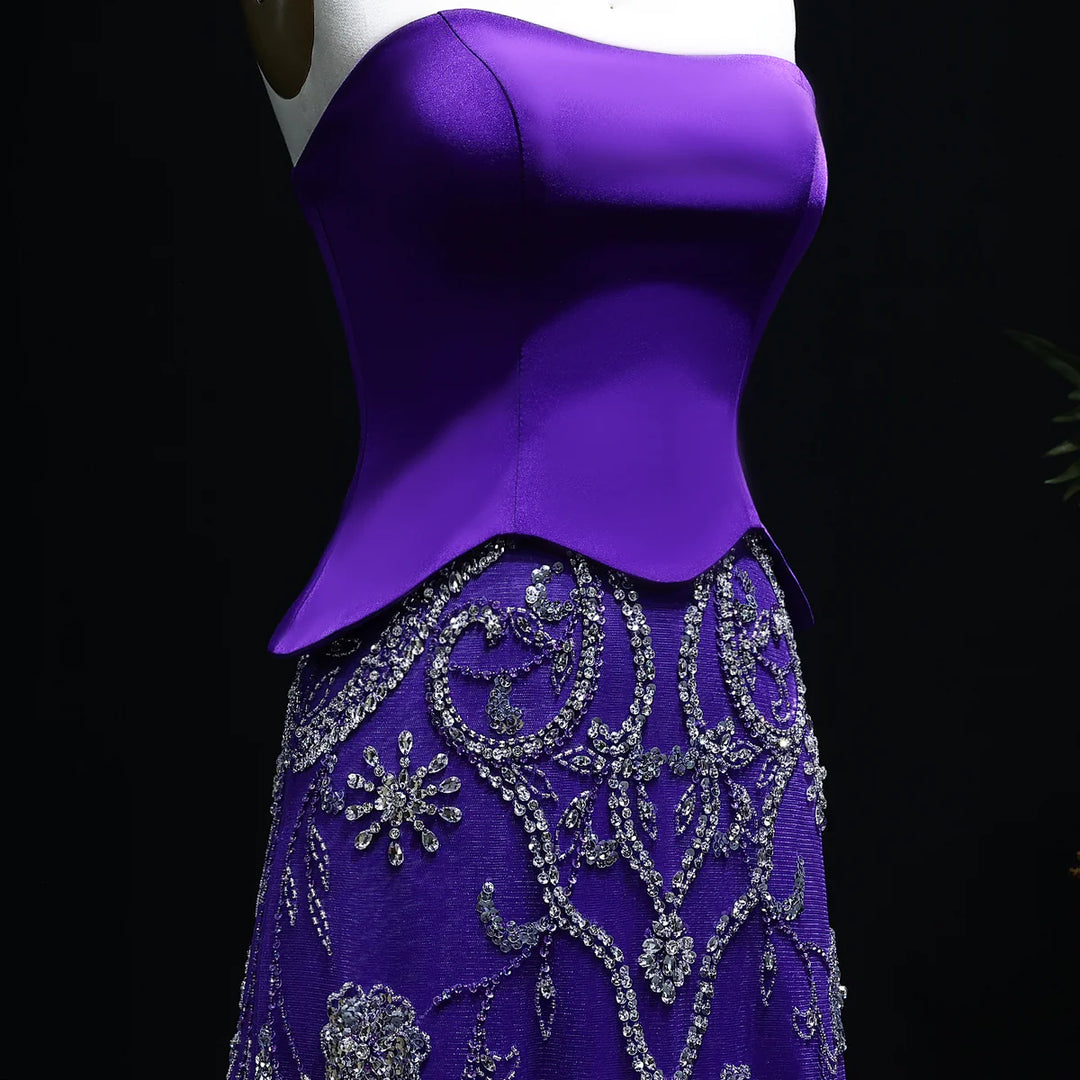 Luxury Arabic Evening Dress Wedding Elegant Formal Party Gowns SS254