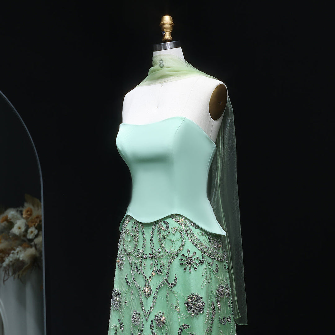 Luxury Arabic Evening Dress Wedding Elegant Formal Party Gowns SS254