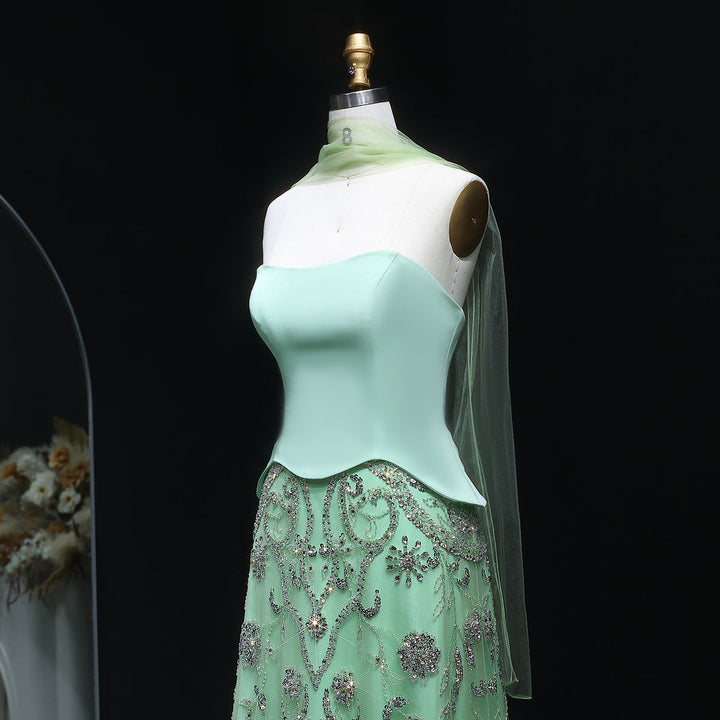 Luxury Arabic Evening Dress Wedding Elegant Formal Party Gowns SS254