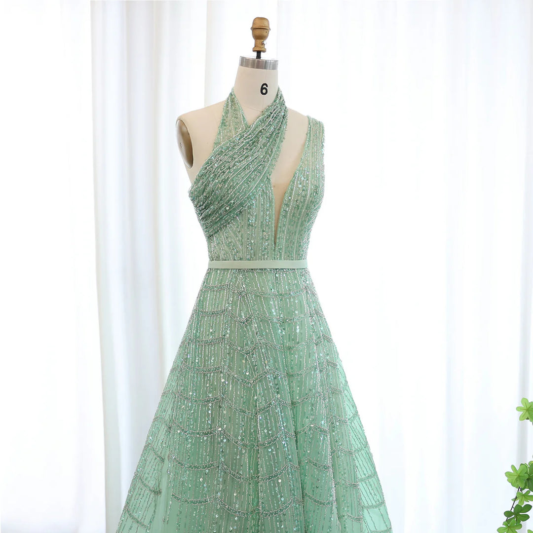 Luxury Beaded Dubai Lilac Evening Dresses for Women Wedding Party 2023  Elegant Long Arabic Prom Formal Gowns SS329 – DreamyVow